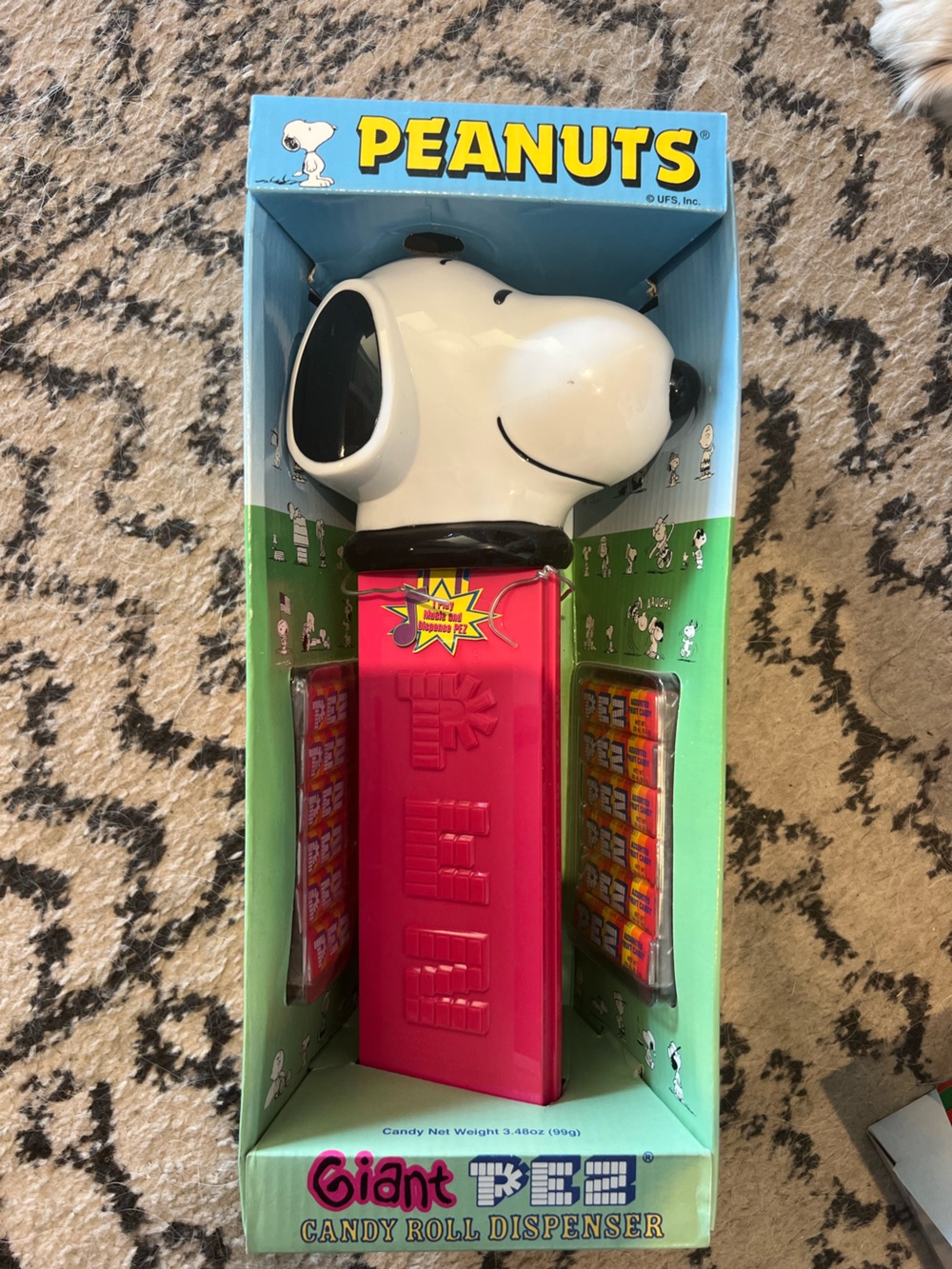 Pink Novelty Kids Candy Dispenser Toy - snoopy giant PeZ